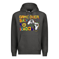 Charcoal Heather game over back to school Premium Hoodie - CowGirlArtShop