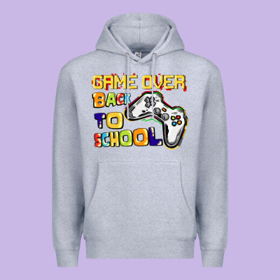 Game Over Back To School Premium Hoodie Designed By Cowgirlartshop