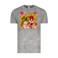 Cloud Rock valentines day sunflowers with bear hjf Vintage Tee - NancyCooperArtShop