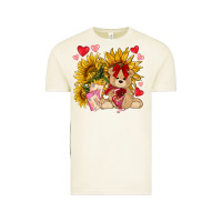 Vintage Arctic valentines day sunflowers with bear hjf Vintage Tee - NancyCooperArtShop