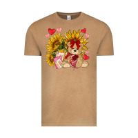 Vintage Camel valentines day sunflowers with bear hjf Vintage Tee - NancyCooperArtShop