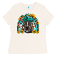 Bone western pitbull rainbow Ladies Tee - Artiststas