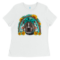 White western pitbull rainbow Ladies Tee - Artiststas