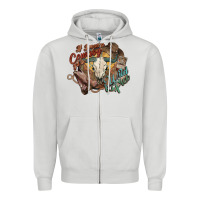 Dove Grey Cowboy wild and free western Zipper Hoodie - HowdyJamesFarm