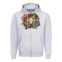 Heather Grey Cowboy wild and free western Zipper Hoodie - HowdyJamesFarm