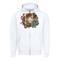 White Cowboy wild and free western Zipper Hoodie - HowdyJamesFarm