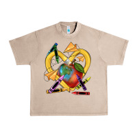 French Oak heart pencil Urban Heavy Tee - NancyCooperArtShop