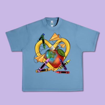 Heart Pencil Urban Heavy Tee Designed By Nancycooperartshop
