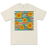 Bone sunflower wood serape  leather seamless Premium Tee - AdoDesignShop