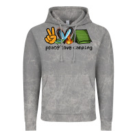 Cloud Rock peace love camping Vintage Hoodie - NancyCooperArtShop