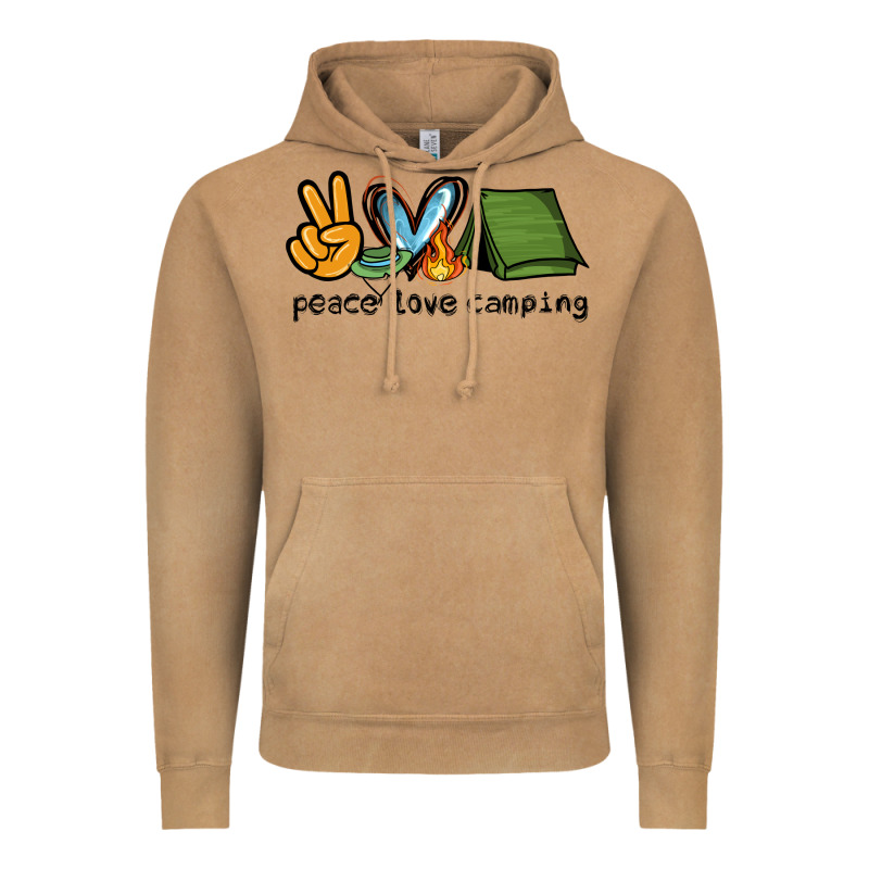 Peace Love Camping Vintage Hoodie by NancyCooperArtShop | Teevron