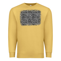 Antique Gold grey leopard background Premium Sweatshirt - OliviaCreatesArt