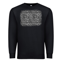 Black grey leopard background Premium Sweatshirt - OliviaCreatesArt