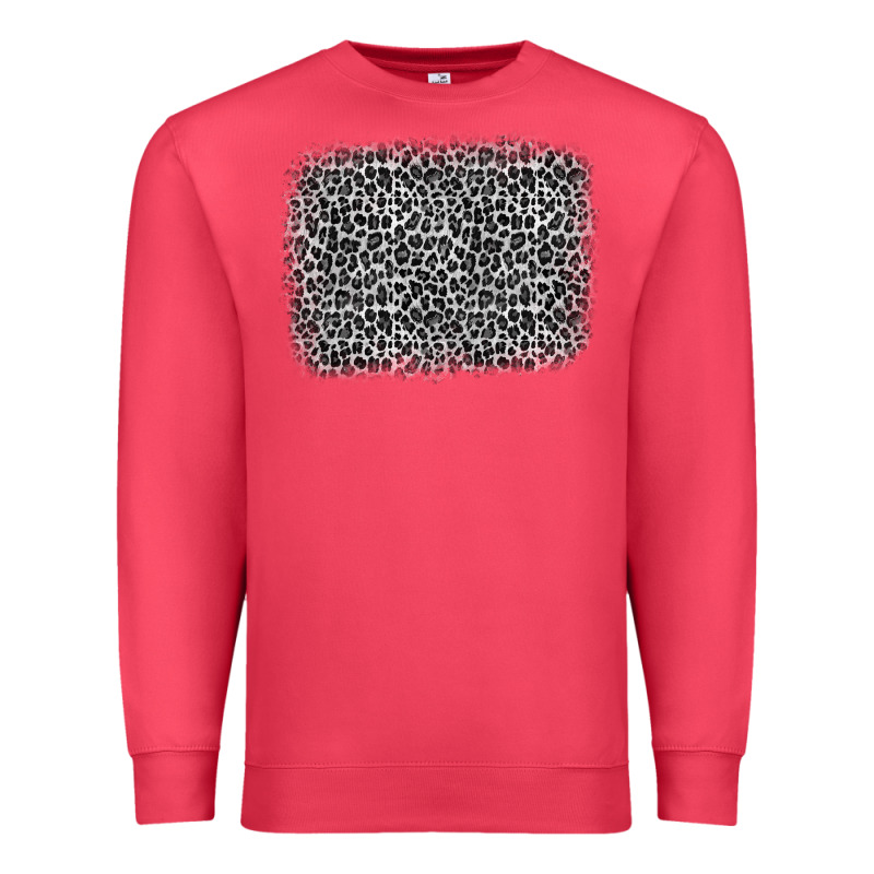 Grey Leopard Background Premium Sweatshirt by OliviaCreatesArt | Teevron