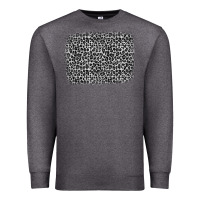 Charcoal Heather grey leopard background Premium Sweatshirt - OliviaCreatesArt