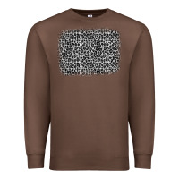 Chestnut grey leopard background Premium Sweatshirt - OliviaCreatesArt