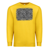Lemon grey leopard background Premium Sweatshirt - OliviaCreatesArt