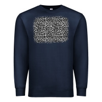 Navy grey leopard background Premium Sweatshirt - OliviaCreatesArt