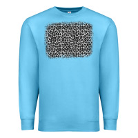 Ocean Blue grey leopard background Premium Sweatshirt - OliviaCreatesArt