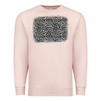 Pale Pink grey leopard background Premium Sweatshirt - OliviaCreatesArt