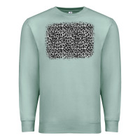 Seafoam grey leopard background Premium Sweatshirt - OliviaCreatesArt