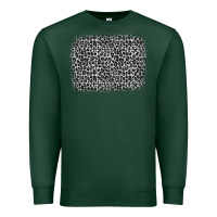 Sports Green grey leopard background Premium Sweatshirt - OliviaCreatesArt