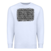 White grey leopard background Premium Sweatshirt - OliviaCreatesArt