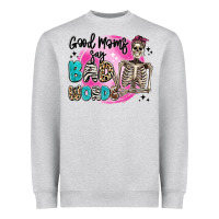 Heather Grey good moms say bad words Heavyweight Sweatshirt - Artiststas