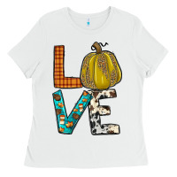 White fall love Ladies Tee - JahusDesignShop