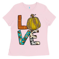 Bubblegum Pink fall love Ladies Tee - JahusDesignShop