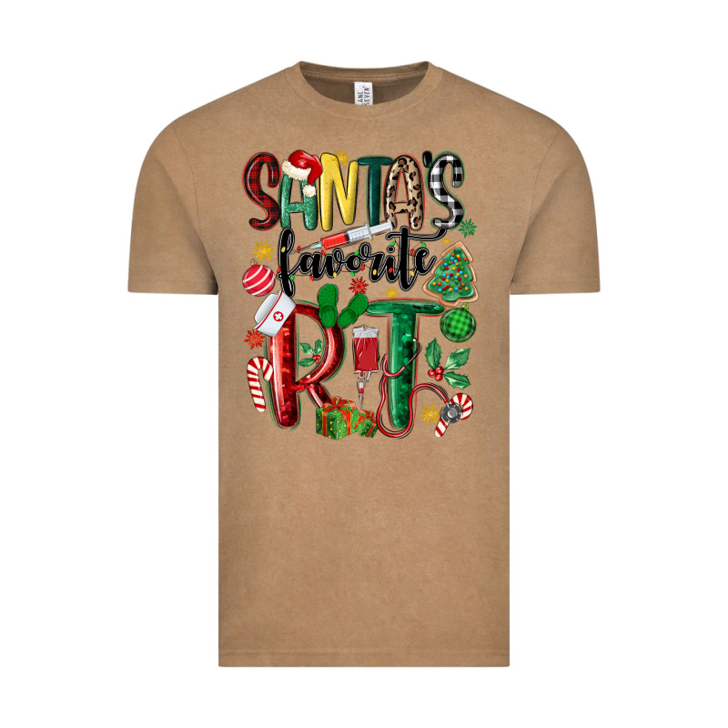 Santas Favorite Rt Nurse Vintage Tee by MaliasSmallBusiness | Teevron