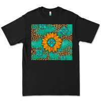 Black Sunflower Gemstone Leopard Premium Tee - Artiststas