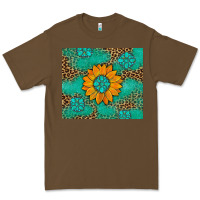 Cacao Sunflower Gemstone Leopard Premium Tee - Artiststas