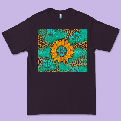 Sunflower Gemstone Leopard Premium Tee Designed By Artiststas
