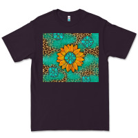 Plum Sunflower Gemstone Leopard Premium Tee - Artiststas