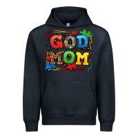 Navy autism god mom Urban Hoodie - LillyAllenDesigns