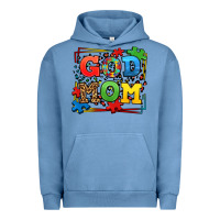 Pigment Pebble Blue autism god mom Urban Hoodie - LillyAllenDesigns