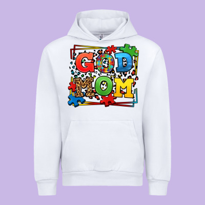 Autism God Mom Urban Hoodie Designed By Lillyallendesigns