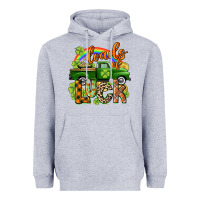 Heather Grey Loads of luck Heavyweight Hoodie - CowGirlArtShop