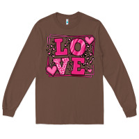 Chestnut Love leopard frame Long Sleeve Tee - LillyAllenDesigns