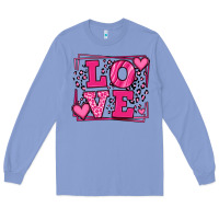 Colony Blue Love leopard frame Long Sleeve Tee - LillyAllenDesigns