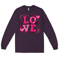 Plum Love leopard frame Long Sleeve Tee - LillyAllenDesigns