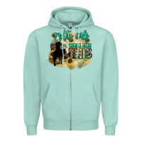 Seafoam Pretty girls walk like this Zipper Hoodie - HowdyJamesFarm
