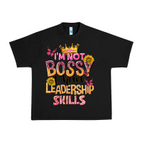Black im not bossy i just have leadership skills Urban Heavy Tee - NancyCooperArtShop