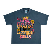 Midnight Navy im not bossy i just have leadership skills Urban Heavy Tee - NancyCooperArtShop