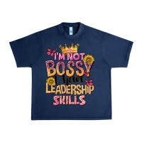 Navy im not bossy i just have leadership skills Urban Heavy Tee - NancyCooperArtShop