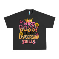 Pigment Black im not bossy i just have leadership skills Urban Heavy Tee - NancyCooperArtShop