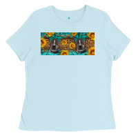 Baby Blue western pitbull Ladies Tee - Artiststas