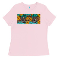 Bubblegum Pink western pitbull Ladies Tee - Artiststas
