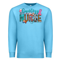 Ocean Blue oncology nurse Premium Sweatshirt - OliviaCreatesArt